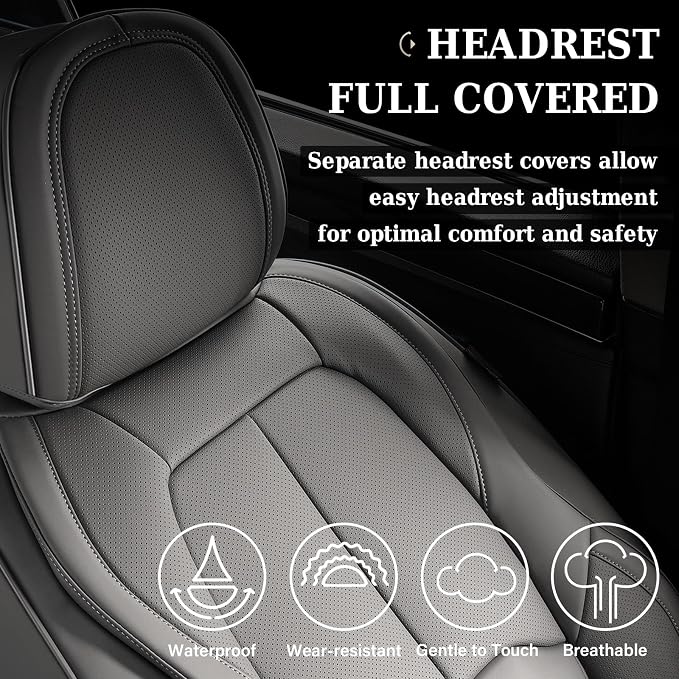 Universal Seat Covers — Full Set — Gray