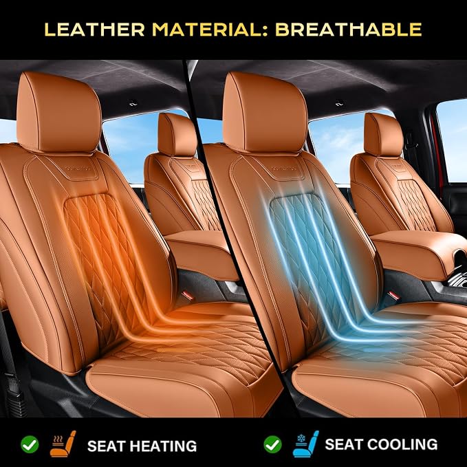 Seat Covers for Multiple Vehicles — Front Seat — Orange