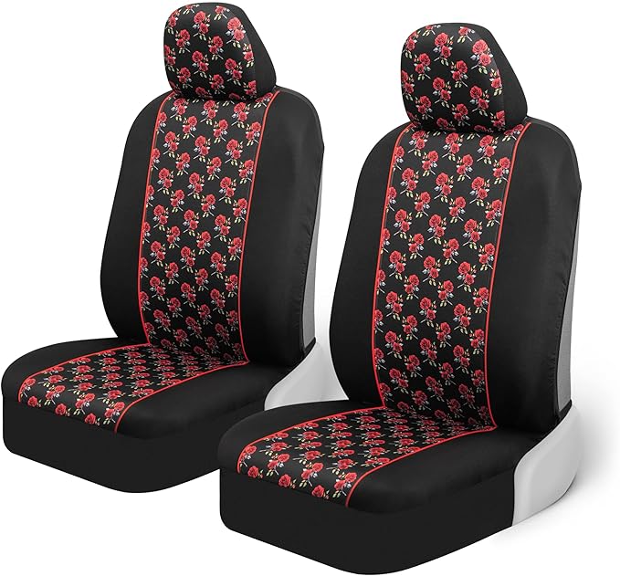 Car Seat Covers — Front Seat — Red