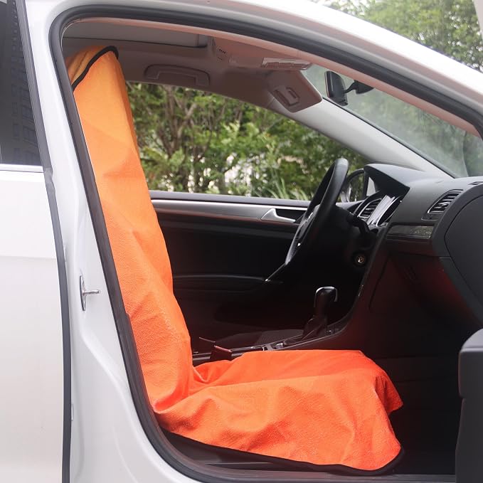Car Seat Covers — Front Seat — Orange