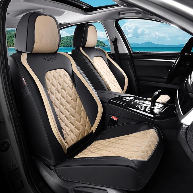 Universal Faux Leather Seat Covers — Full Set