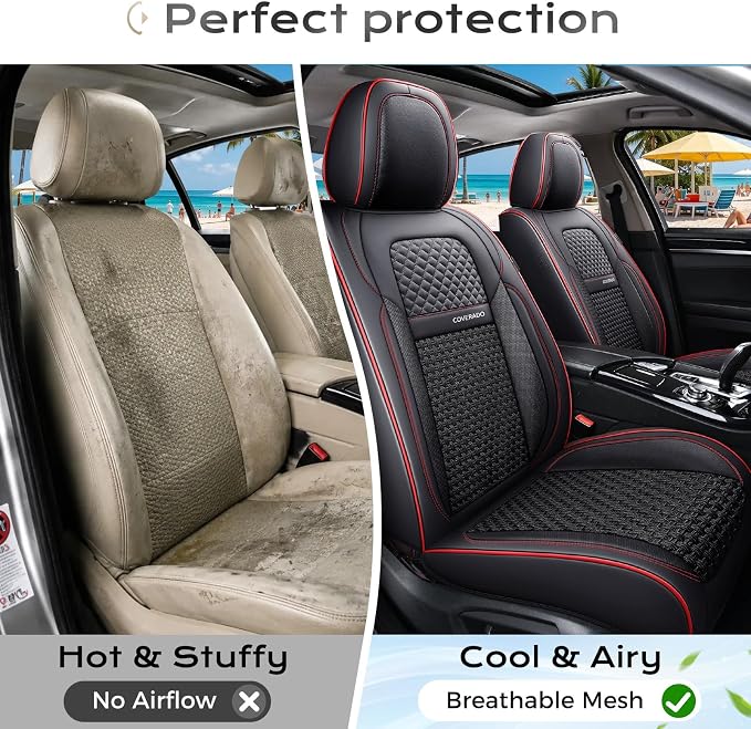 Universal Seat Covers — Front Seat — Black