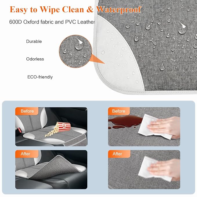 Child Car Seat Protector — Gray