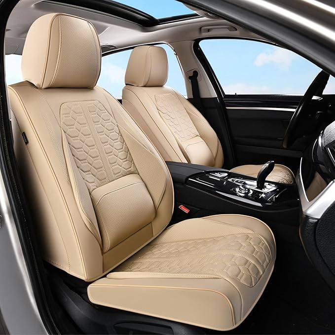 Universal Seat Covers — Front Seat — Beige