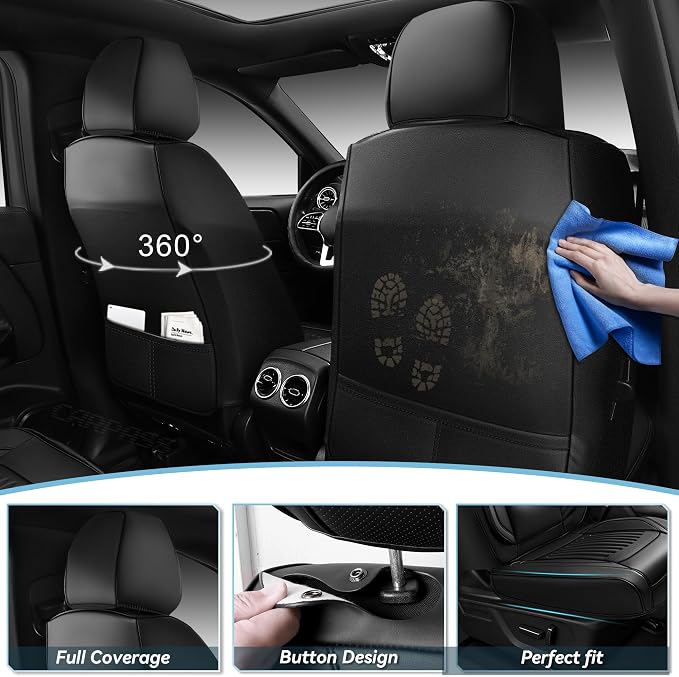 Universal Seat Covers — Front Seat — Black