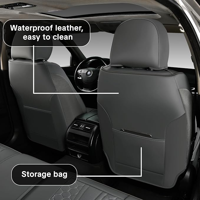Universal Seat Covers — Full Set — Gray