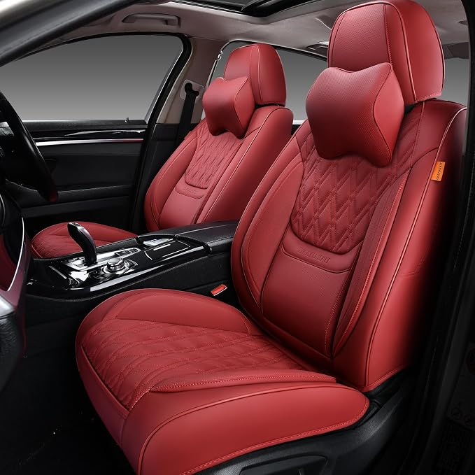 Universal Seat Covers — Full Set — Red
