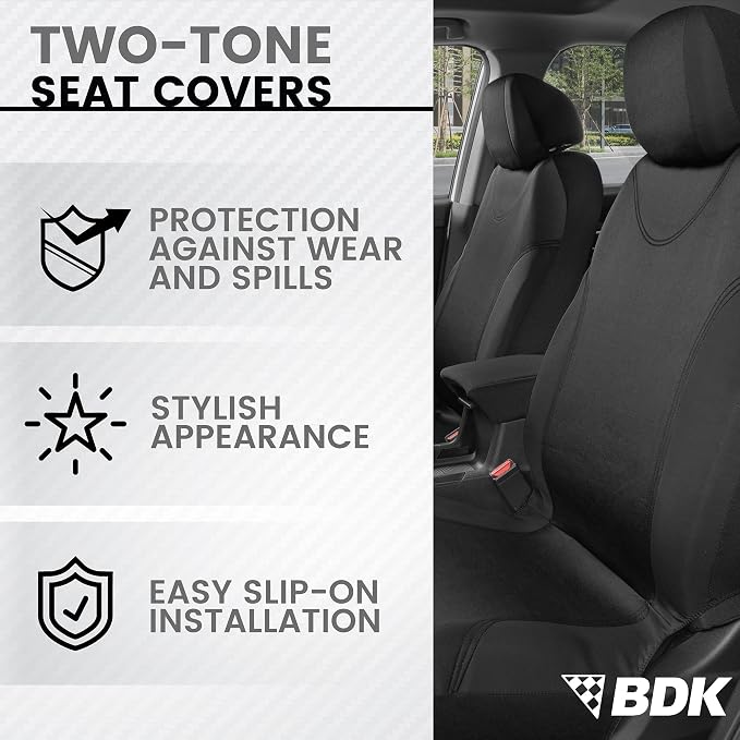 Universal Seat Covers — Full Set — Black