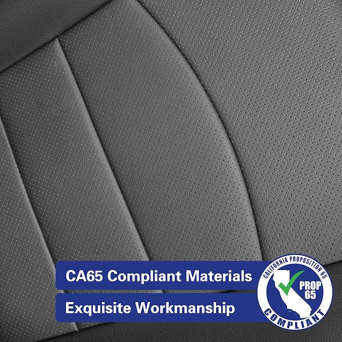 Faux Leather Seat Covers for Toyota 4Runner — Full Set — Black / Gray