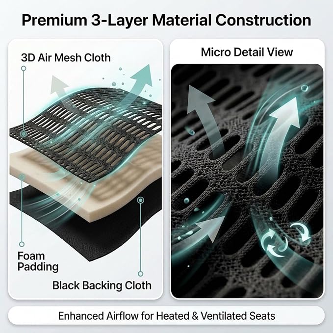 Universal Seat Covers — Front Seat — Black