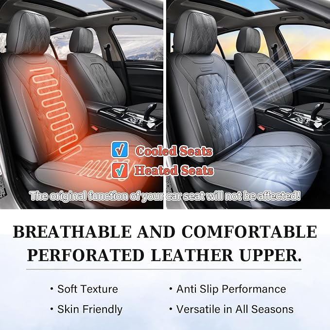 Universal Seat Covers — Full Set — Gray