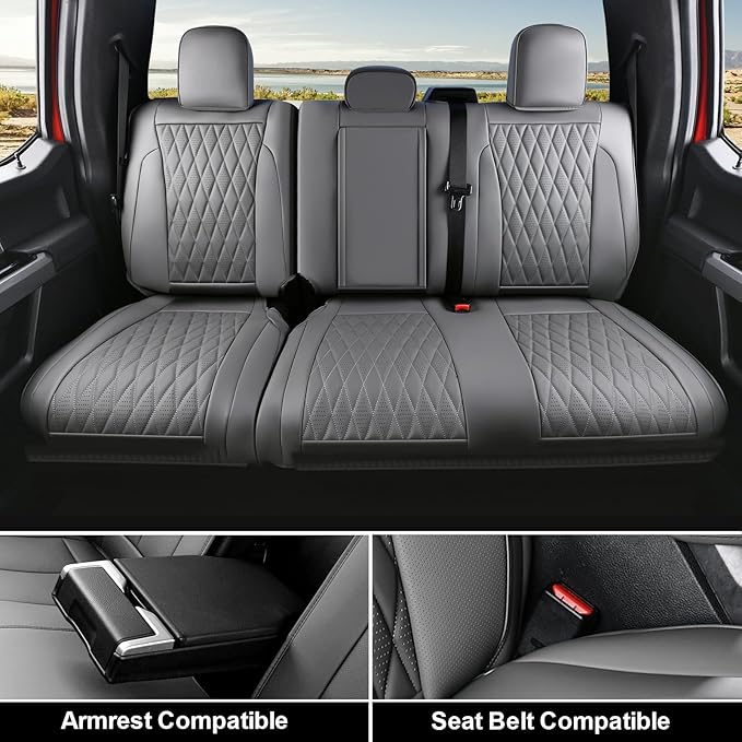 Seat Covers for Multiple Vehicles — Full Set — Gray