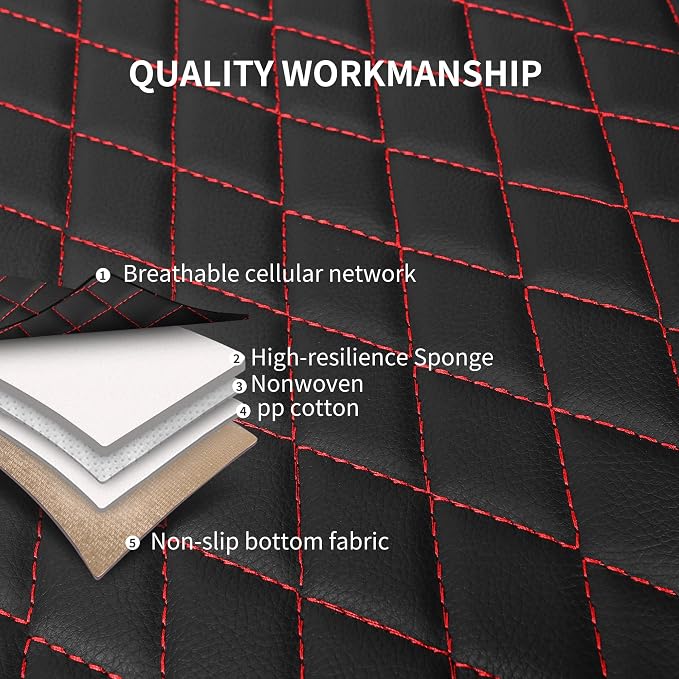 Universal Faux Leather Seat Covers — Front Seat