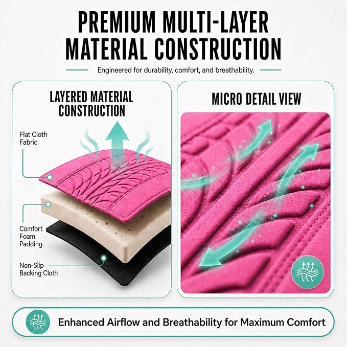 Universal Seat Covers — Full Set — Pink