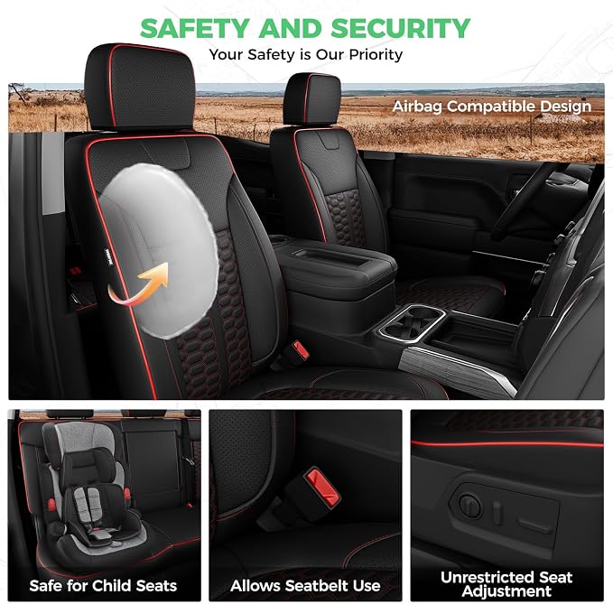Faux Leather Seat Covers for Chevrolet Silverado / GMC Sierra