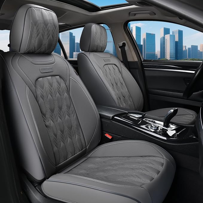 Universal Seat Covers — Full Set — Gray