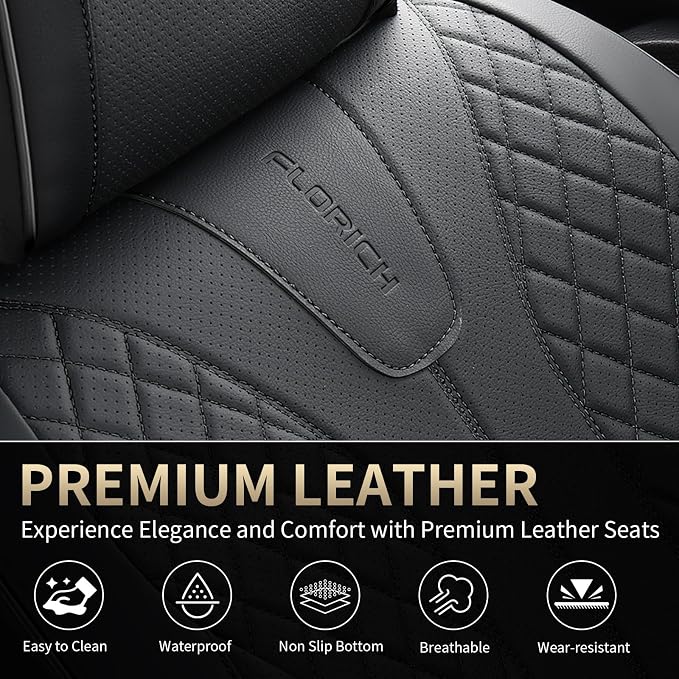 Universal Seat Covers — Front Seat — Black