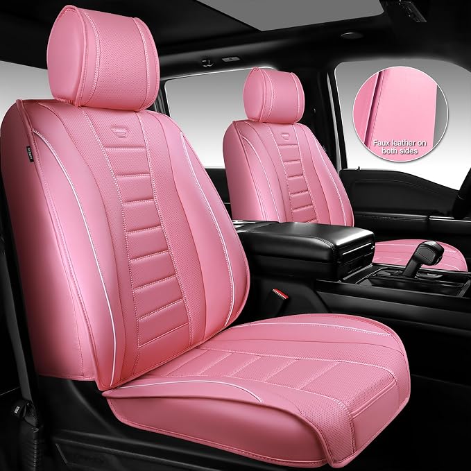 Universal Seat Covers — Full Set — Pink