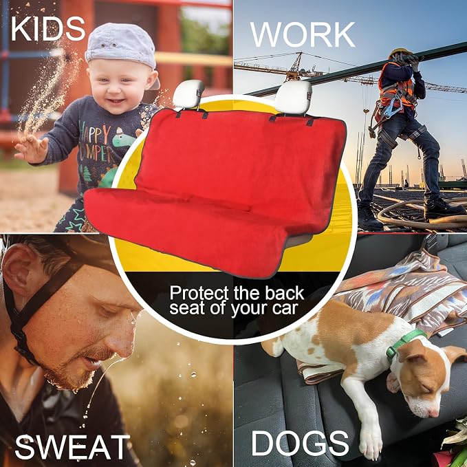 Pet Car Seat Protector — Red