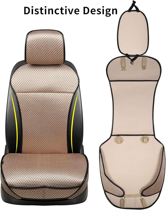 Universal Seat Covers — Front Seat — Beige