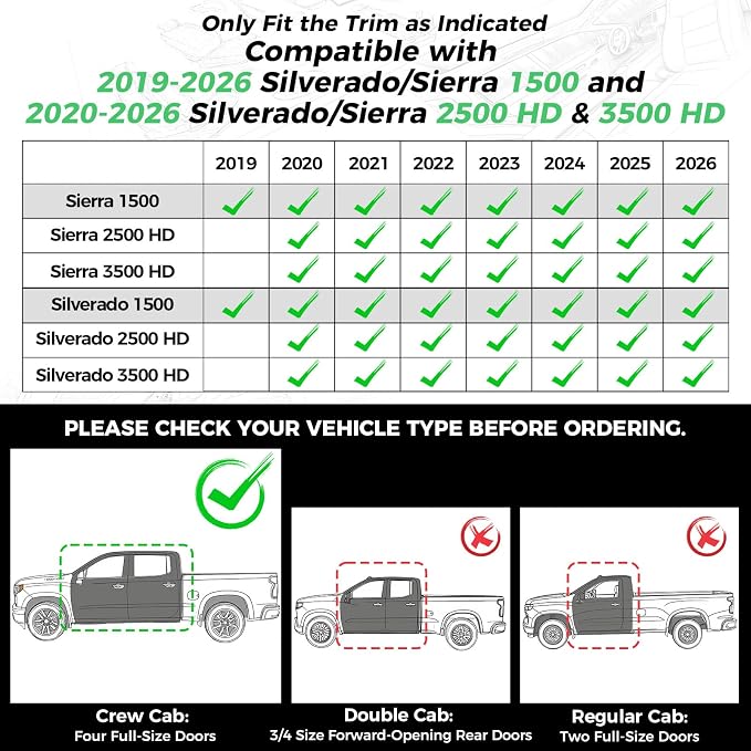 Faux Leather Seat Covers for Chevrolet Silverado / GMC Sierra