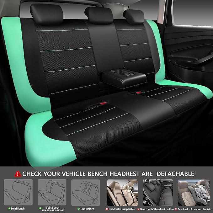 Universal Seat Covers — Full Set — Black