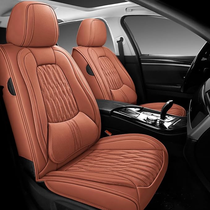 Universal Seat Covers — Full Set — Brown