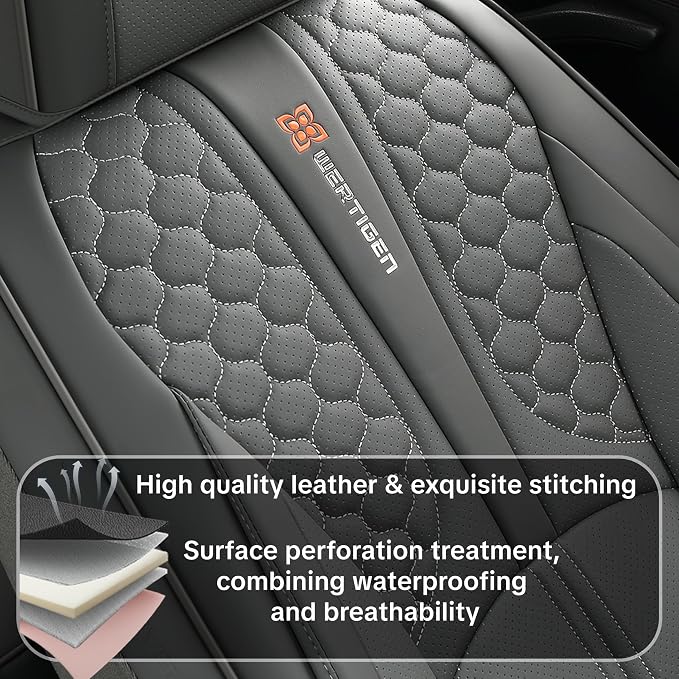 Universal Seat Covers — Full Set — Gray