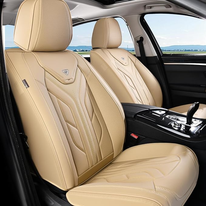 Universal Seat Covers — Front Seat — Beige