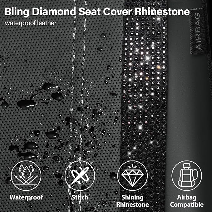 Universal Seat Covers — Front Seat — Black