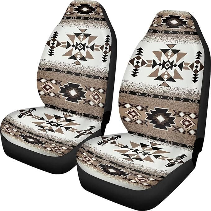 Universal Seat Covers — Front Seat — Brown