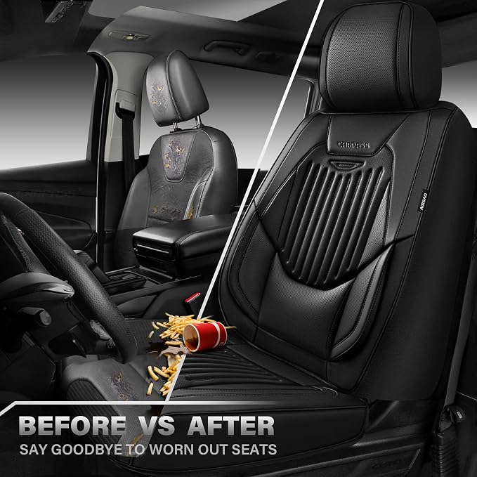 Universal Seat Covers — Front Seat — Black