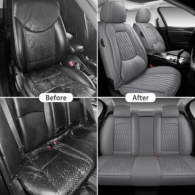 Universal Seat Covers — Full Set — Gray