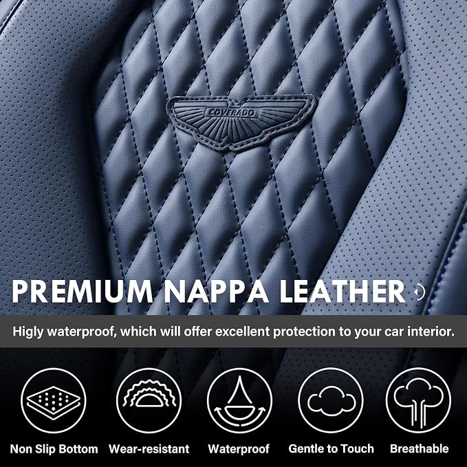 Universal Seat Covers — Full Set — Blue