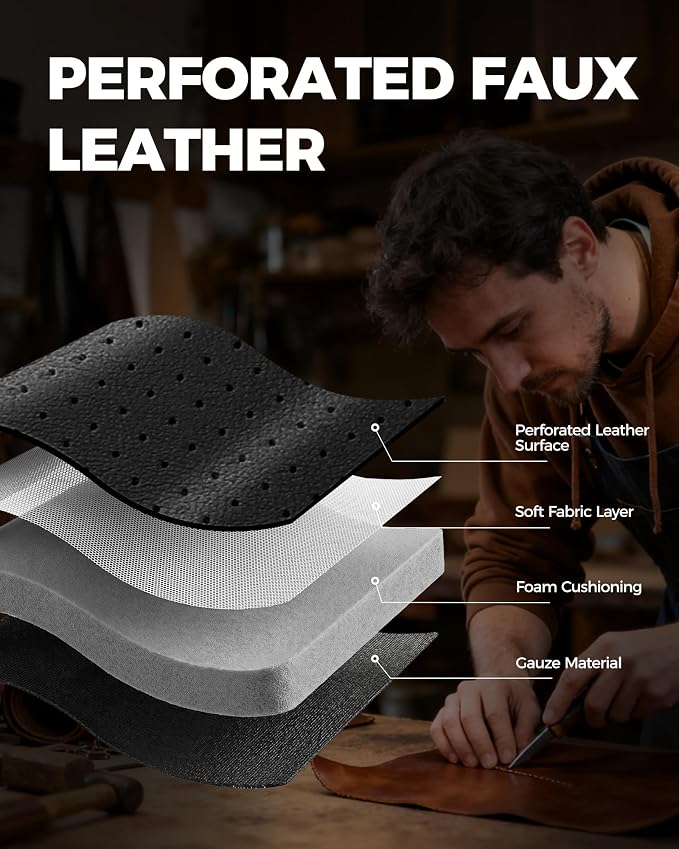 Universal Faux Leather Seat Covers — Front Seat