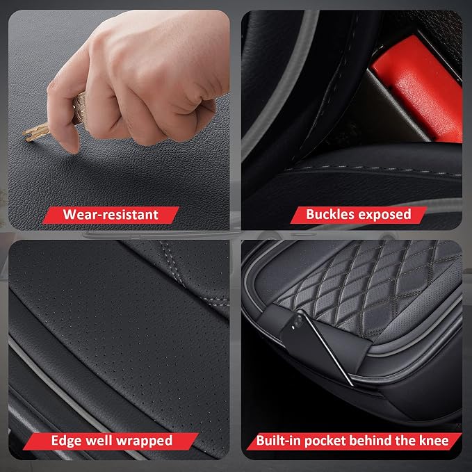 Car Seat Covers — Front Seat — Black