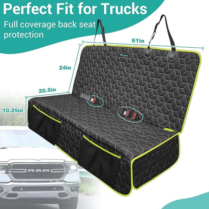 Pet Car Seat Protector — Front Seat — Green