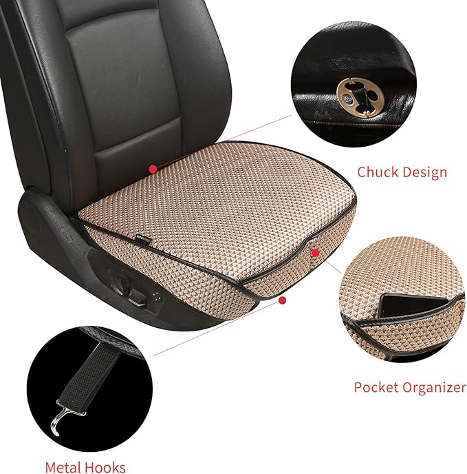 Universal Seat Covers — Front Seat — Beige