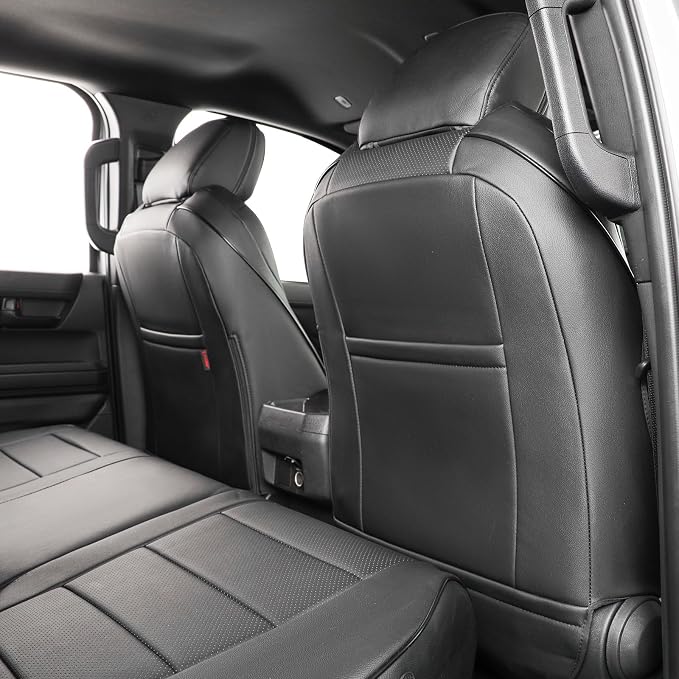 Faux Leather Seat Covers for Toyota Tacoma — Full Set — Black