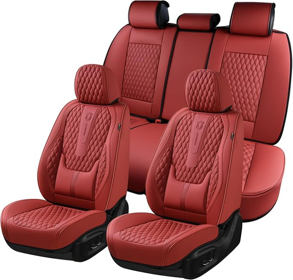 Universal Seat Covers — Full Set — Red