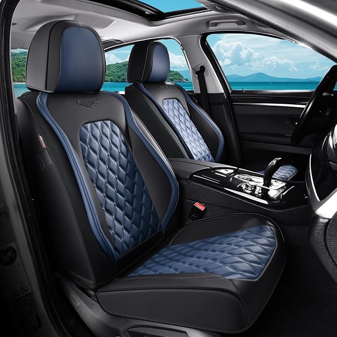 Universal Faux Leather Seat Covers — Full Set