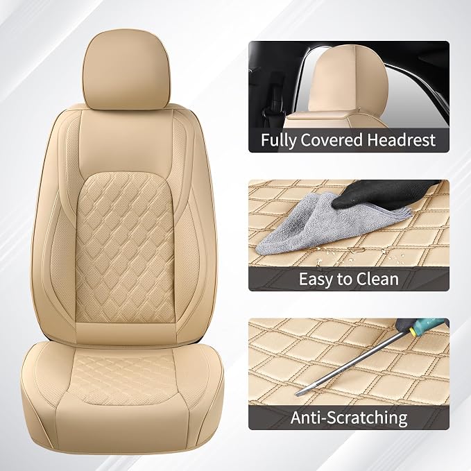 Seat Covers for Toyota Tacoma — Full Set — Beige
