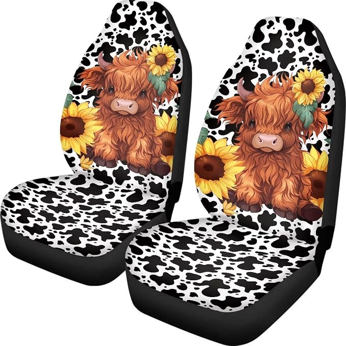 Car Seat Covers — Front Seat — Black