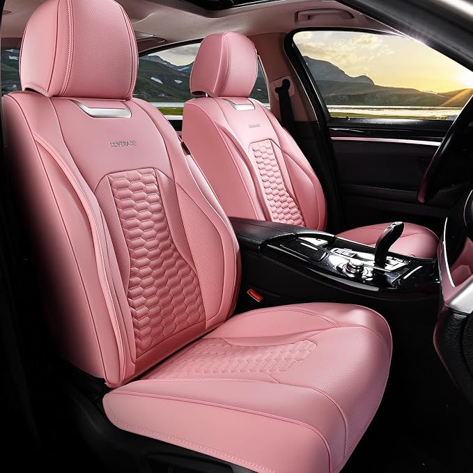 Universal Seat Covers — Front Seat — Pink