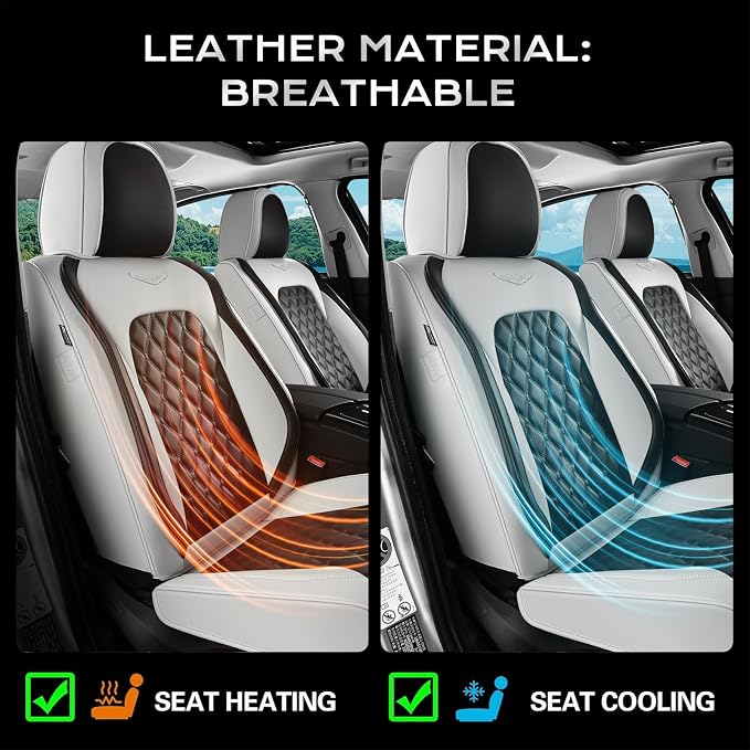 Faux Leather Car Seat Covers — Full Set