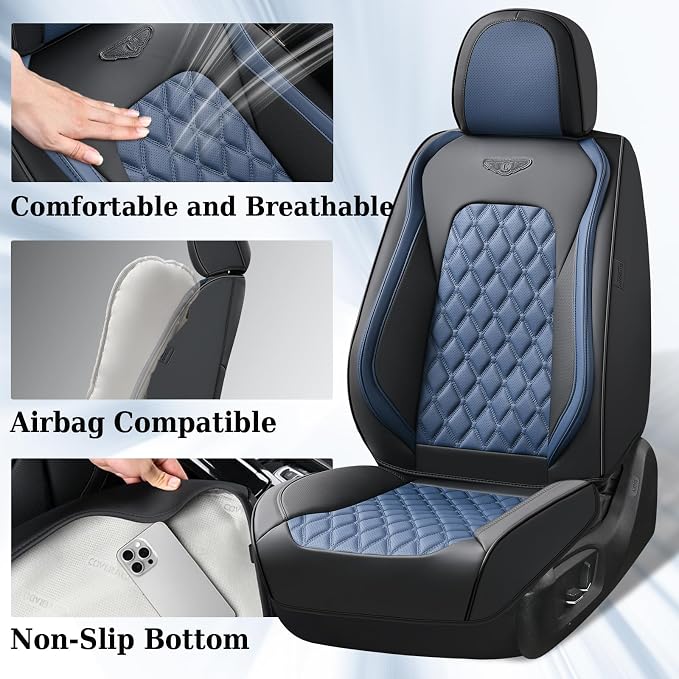 Faux Leather Car Seat Covers — Full Set