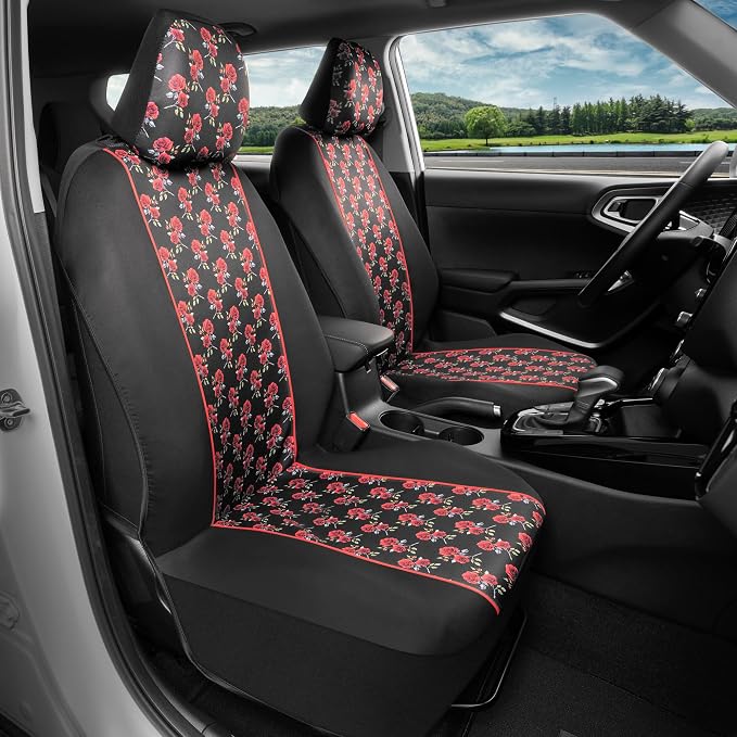 Car Seat Covers — Front Seat — Red
