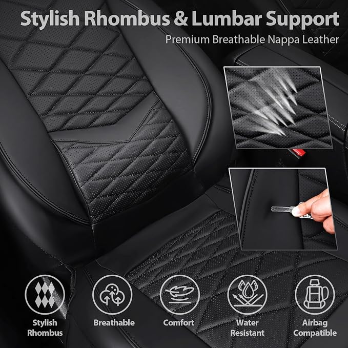 Universal Seat Covers — Front Seat — Black