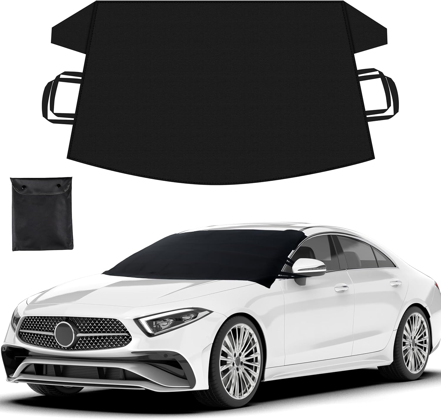 WinterShield Heavy-Duty Car Windshield Cover - 600D Oxford Snow & Ice Protector Medium 81hqTidzpYL._AC_SL1500