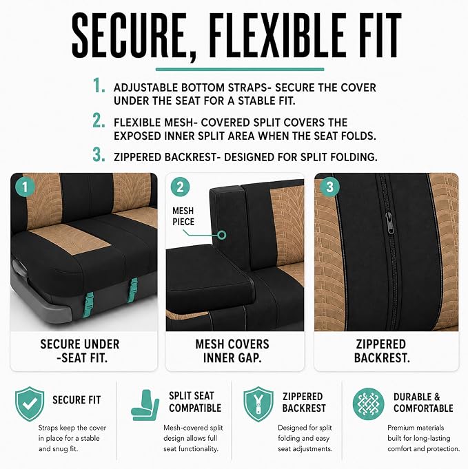 Universal Seat Covers — Beige